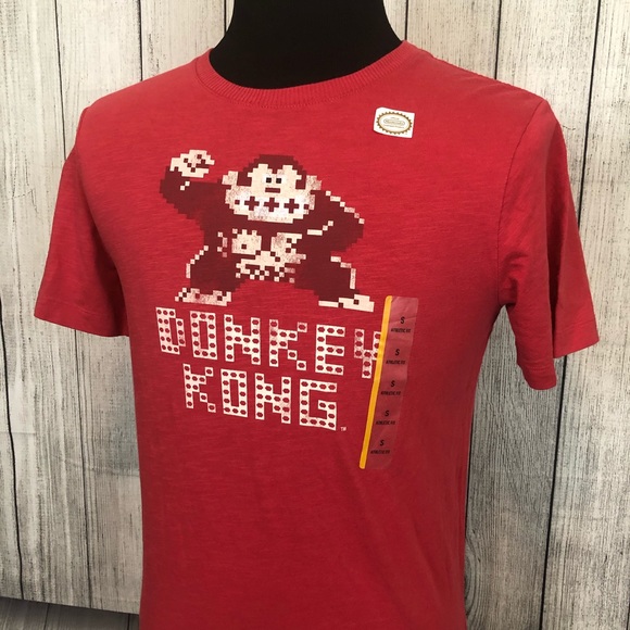 Junk Food Clothing Other - JUNKFOOD DONKEY KONG Small Red Cotton Shirt